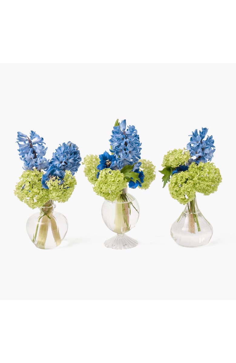 Mrs. Alice Nancy Bud Vases, Main, color, Clear