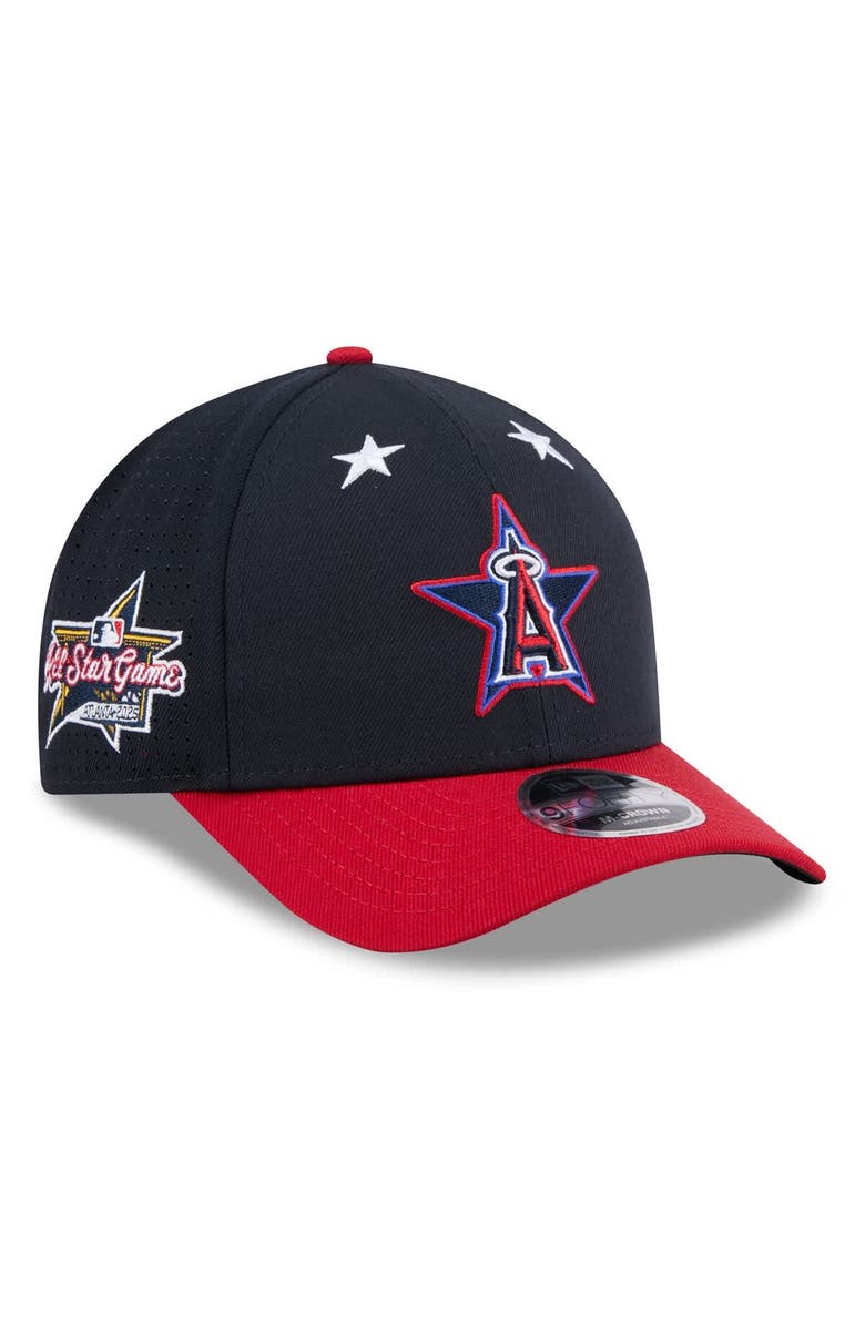 New Era Men's New Era Navy/Red  Los Angeles Angels 2025 MLB All-Star Game Workout 9FORTY M-Crown Adjustable Hat, Main, color, 