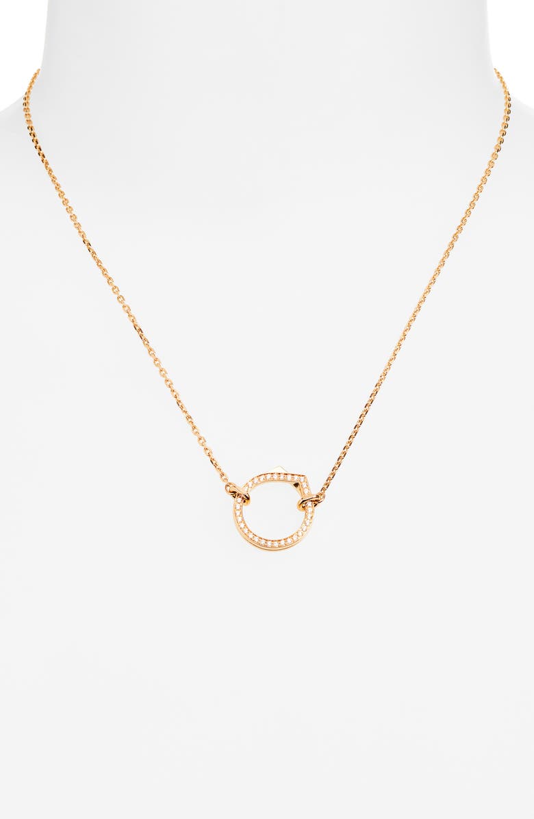 REPOSSI Antifer Diamond Pavé Pendant Necklace, Alternate, color, Rose Gold