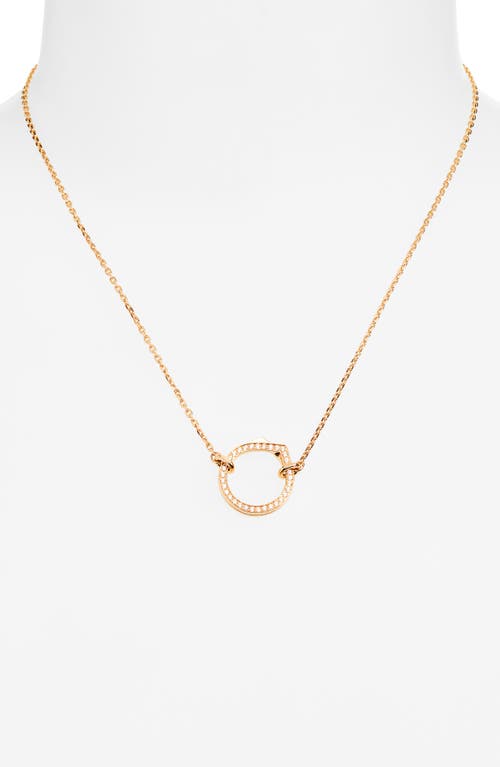 Repossi Antifer Diamond Pavé Pendant Necklace In Gold