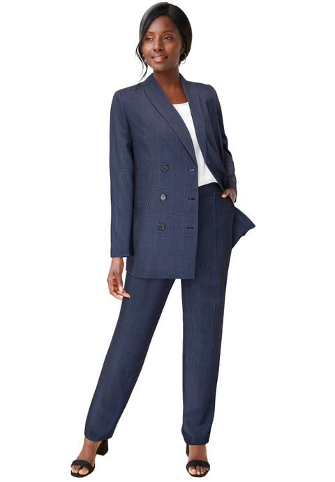 2-Piece Double-Breasted Pantsuit (Plus Available)