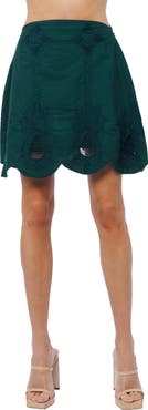 CIEBON Annie Scalloped Miniskirt