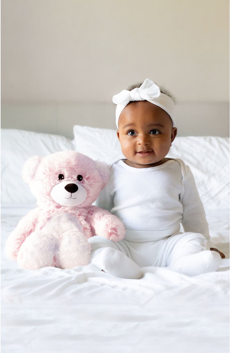 Warmies Marshmallow Pink Bear Plush Toy, Alternate, color, Light Pastel Pink