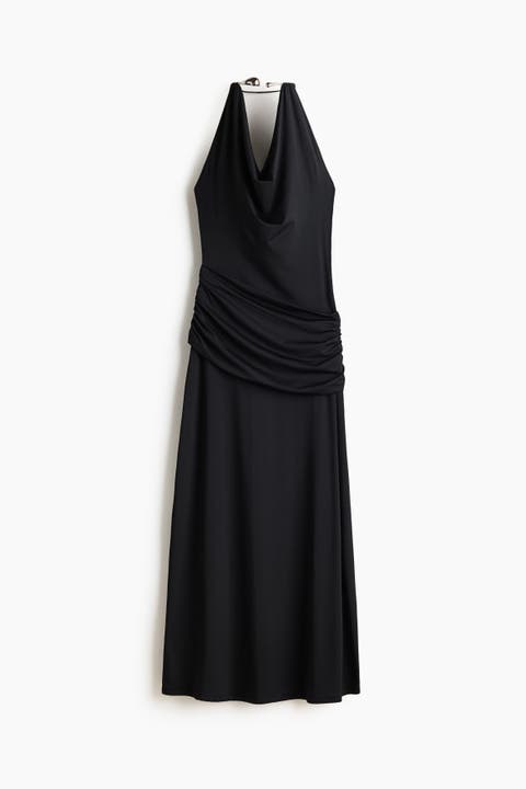 Draped Halterneck Dress