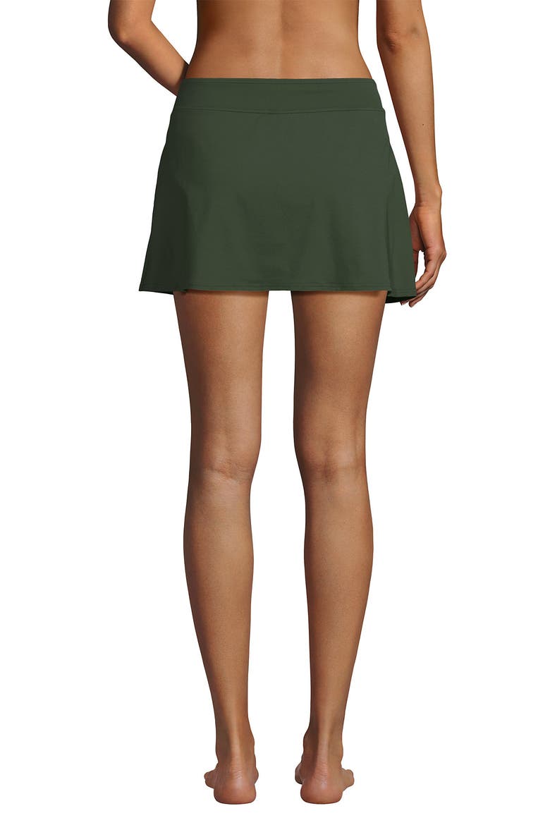 Tummy Control Skirt Swim Bottoms, Alternate, color, Rich Olive Green
