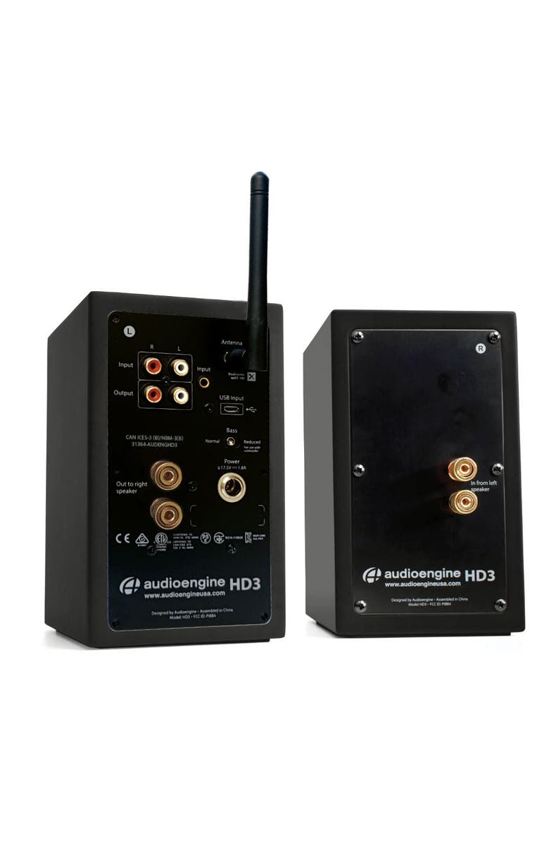 Audioengine HD3 Premium Desktop Speakers System w/Bluetooth aptX-HD, Alternate, color, Black