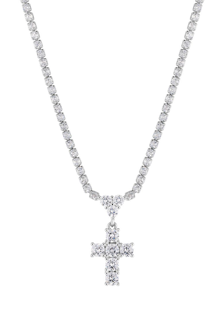 Cubic Zirconia Cross Pendant Necklace video