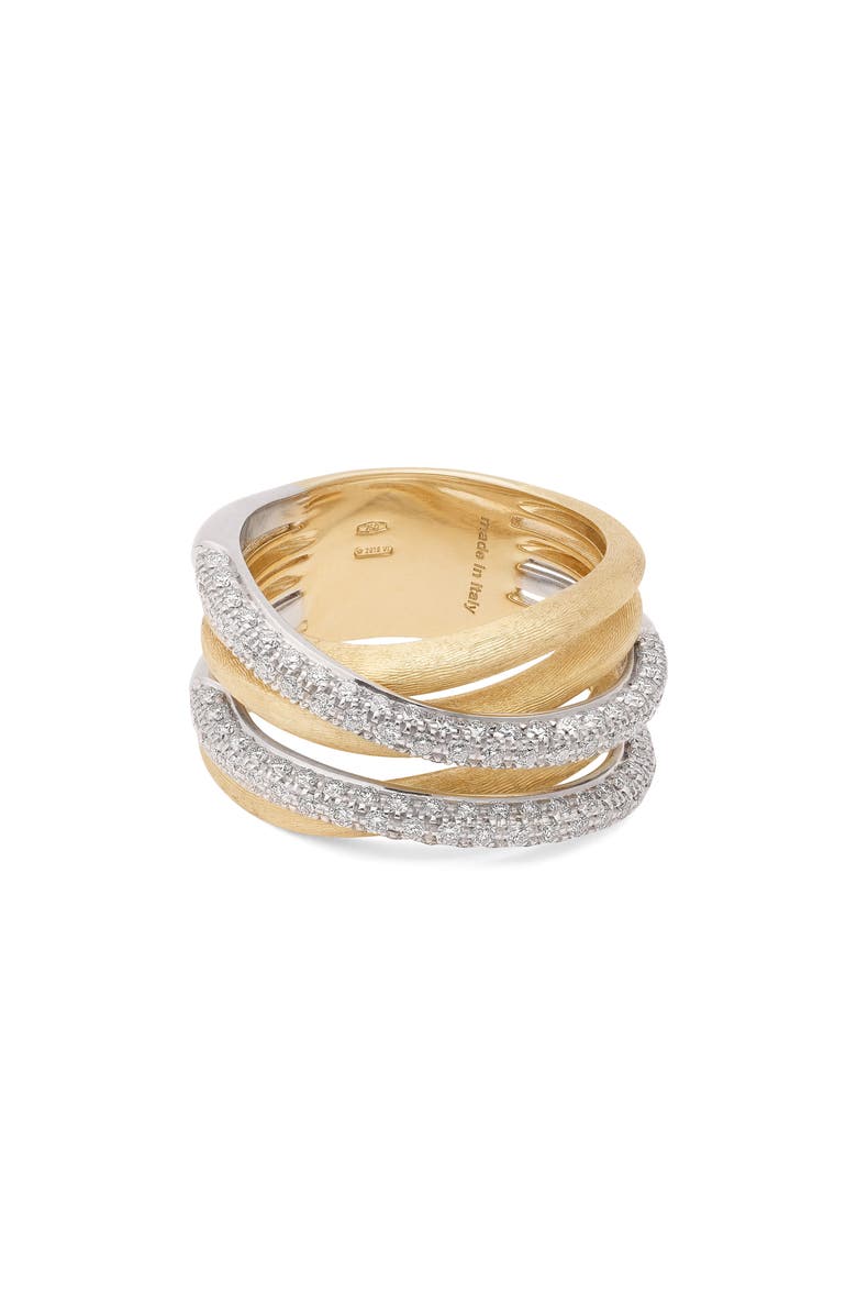Marco Bicego Jaipur Diamond Ring, Alternate, color, Yl/ Wh Gold