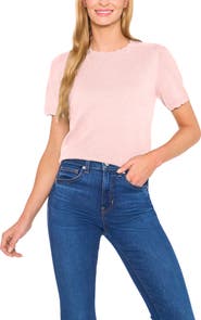 CeCe Scallop Neck Sweater