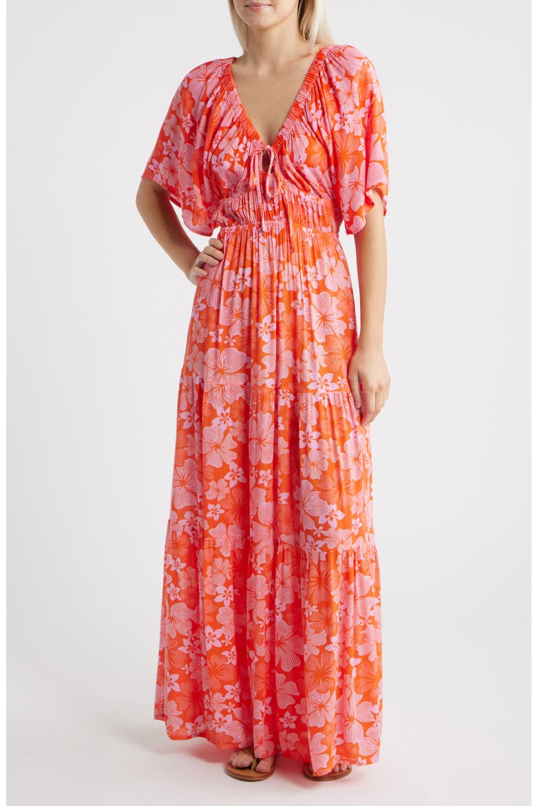 aloha dress women Hibiscus Garden Women's Empire Tie Front Hawaiian (Regular Fit) it is exactly what your wardrobe needs Midi Hawaiian Dress Bias Rayon