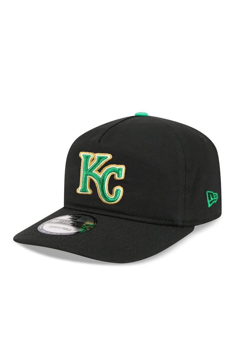 New Era Men's New Era  Black Kansas City Royals 2026 St. Patrick's Day 19TWENTY Adjustable Hat, Alternate, color, Black