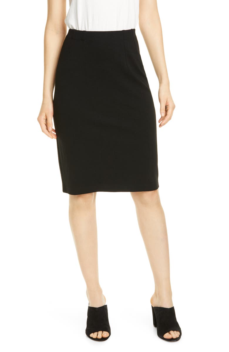 Eileen Fisher High Waist Pencil Skirt, Main, color, 