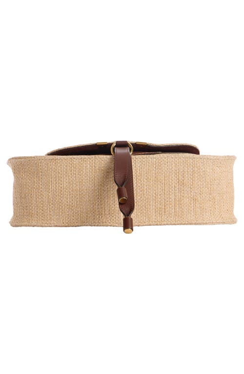 Chloé Marcie Woven Satchel In Hot Sand