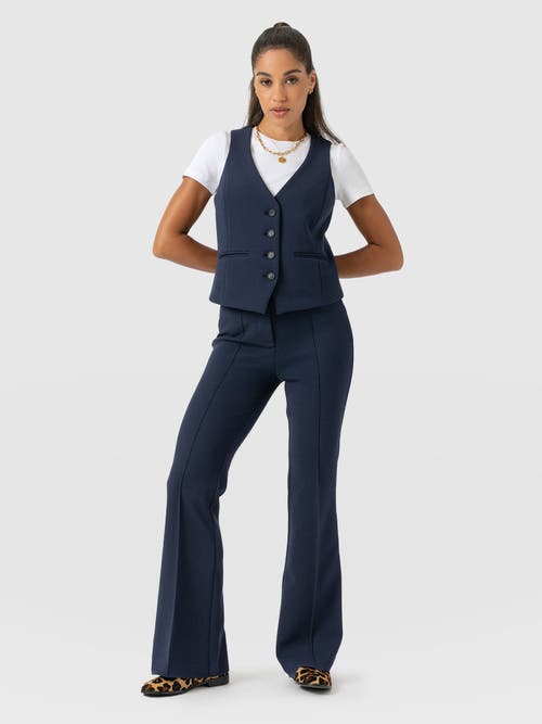 Saint + Sofia Freya Flared Pant In Blue