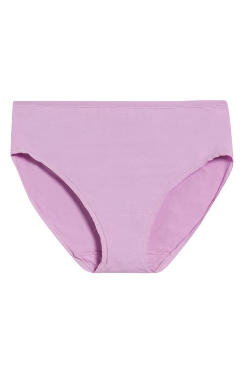 Natori Bliss Bare Cotton Hipster Briefs In Purple