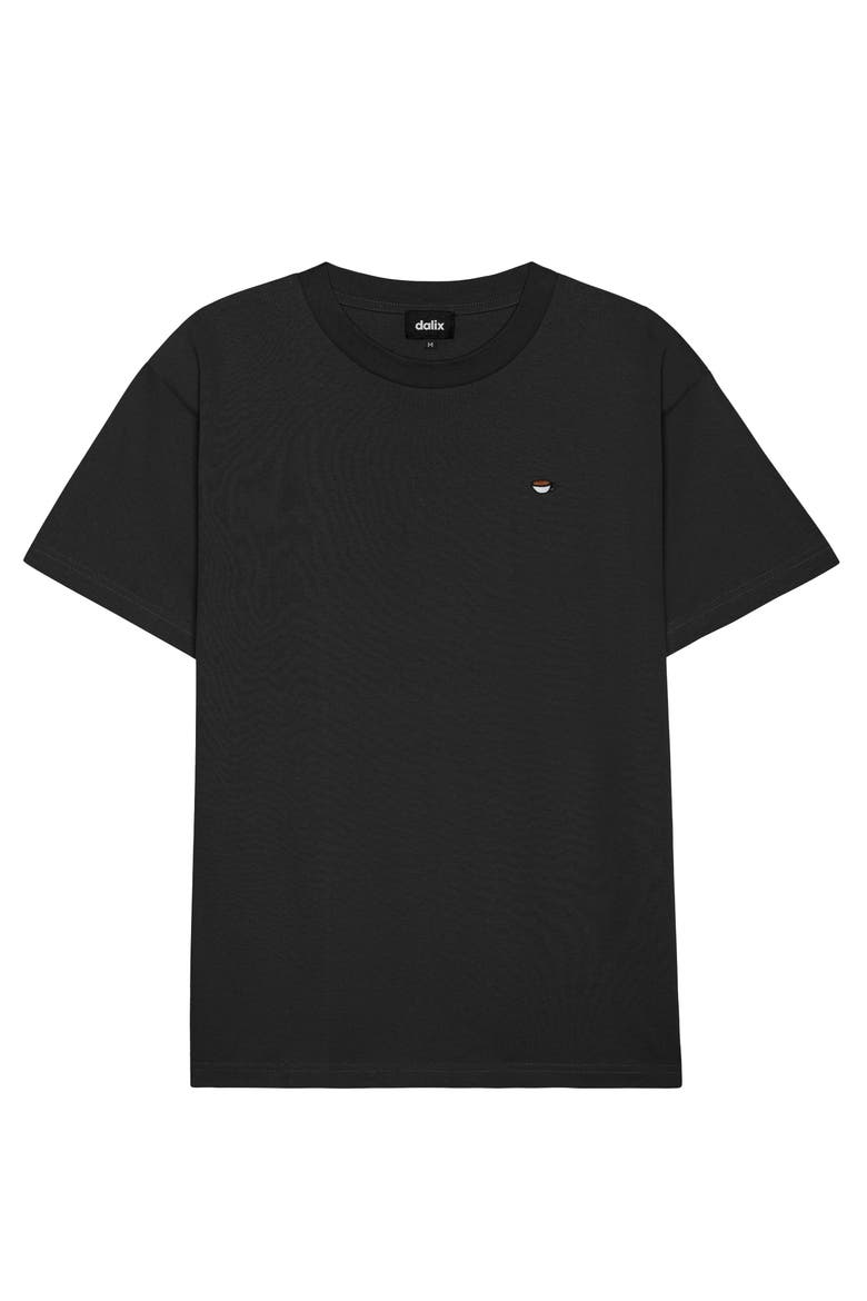 Mens Lil Coffee Heavy Weight Cotton Tee, Main, color, Black