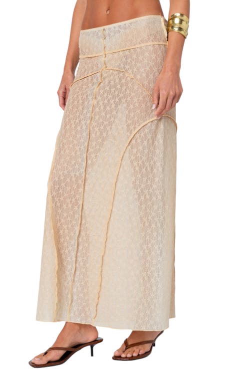 Inside Out Sheer Maxi Skirt