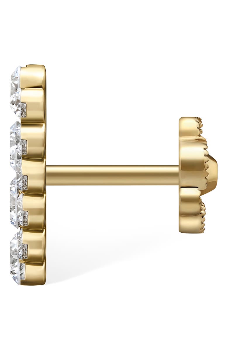 MARIA TASH Apsara Invisible Setting Diamond Bar Single Earring, Alternate, color,