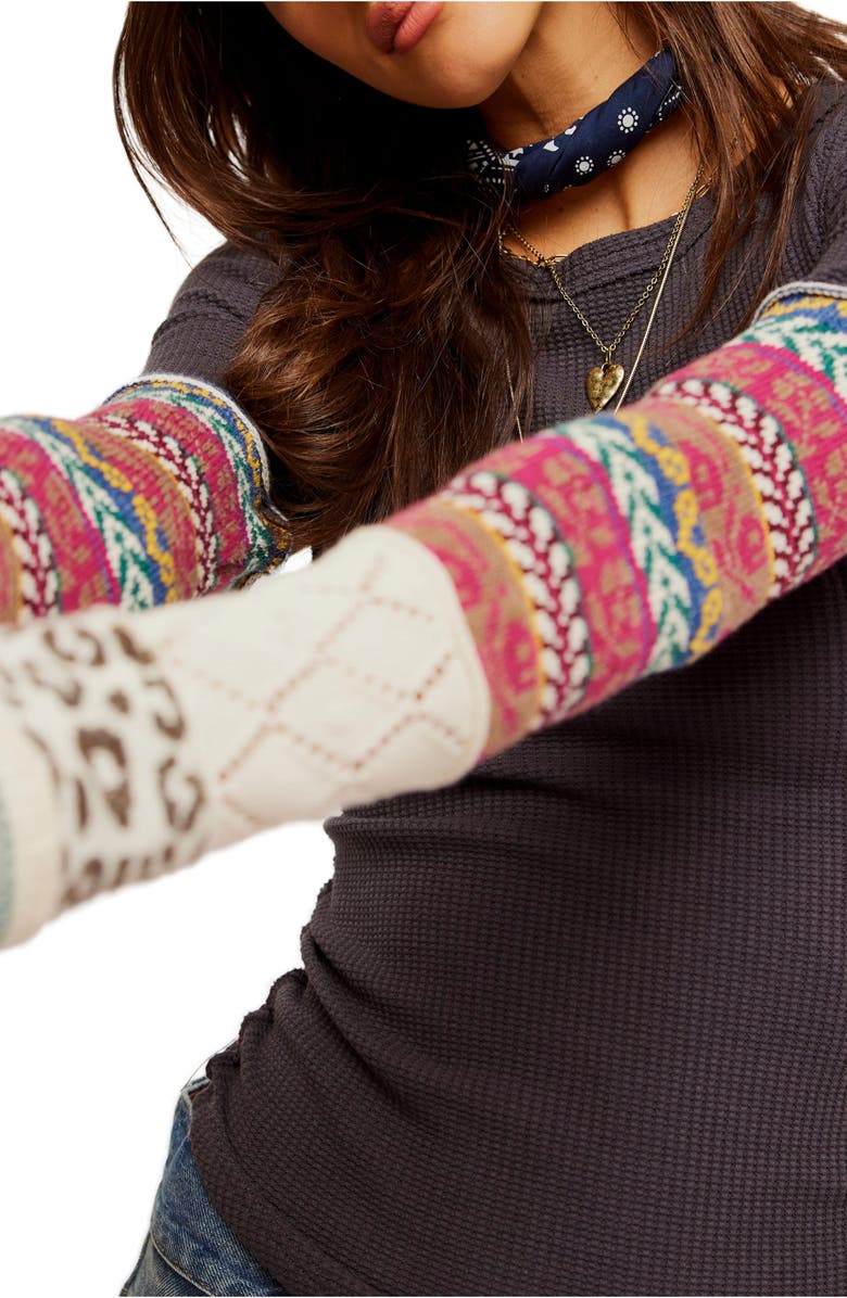 Free People All In Cuff Knit Top, Alternate, color, 