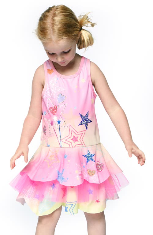 Shop Sara Sara Kids' Scalloped Tutu Dress In Pink