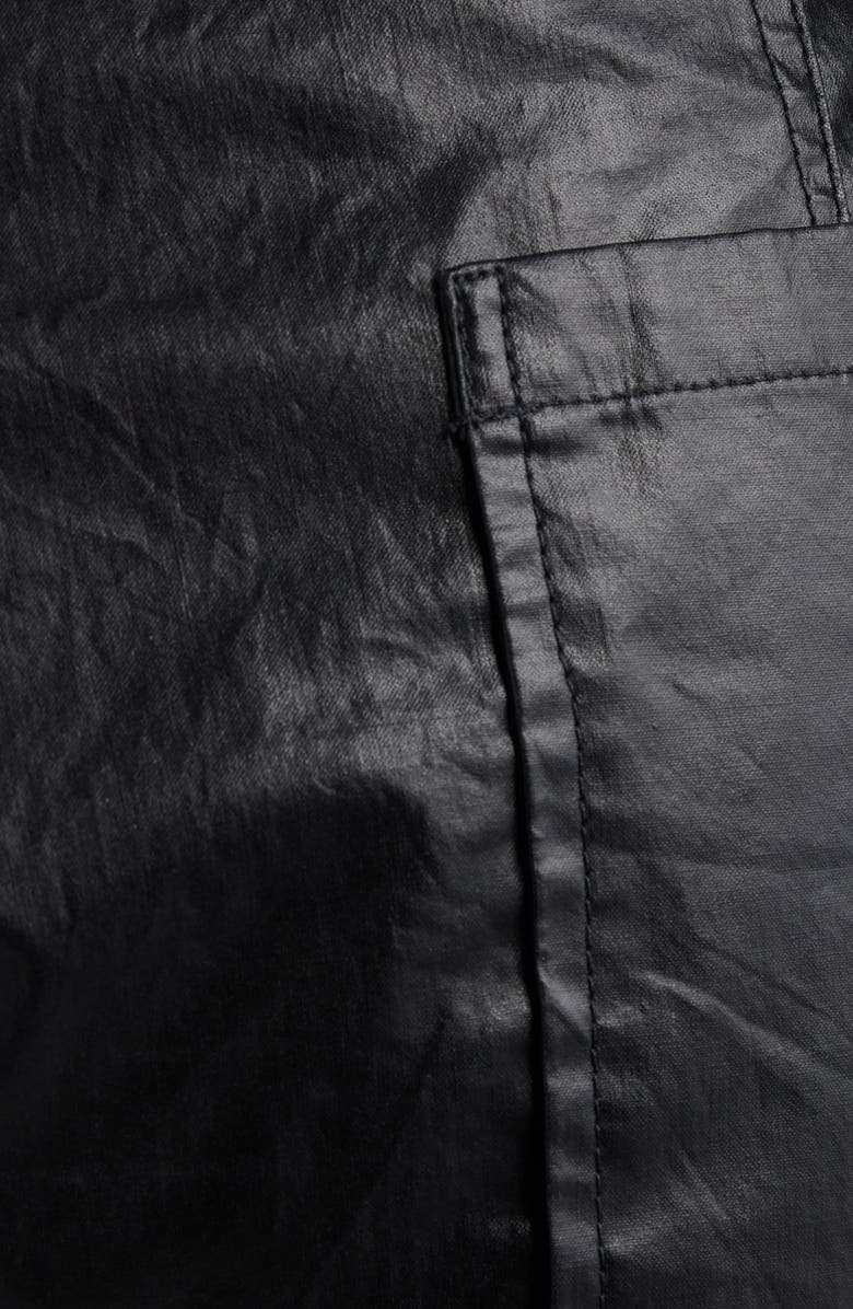 Isabel Marant Aude Crinkle Crop Faux Leather Pants, Alternate, color, 