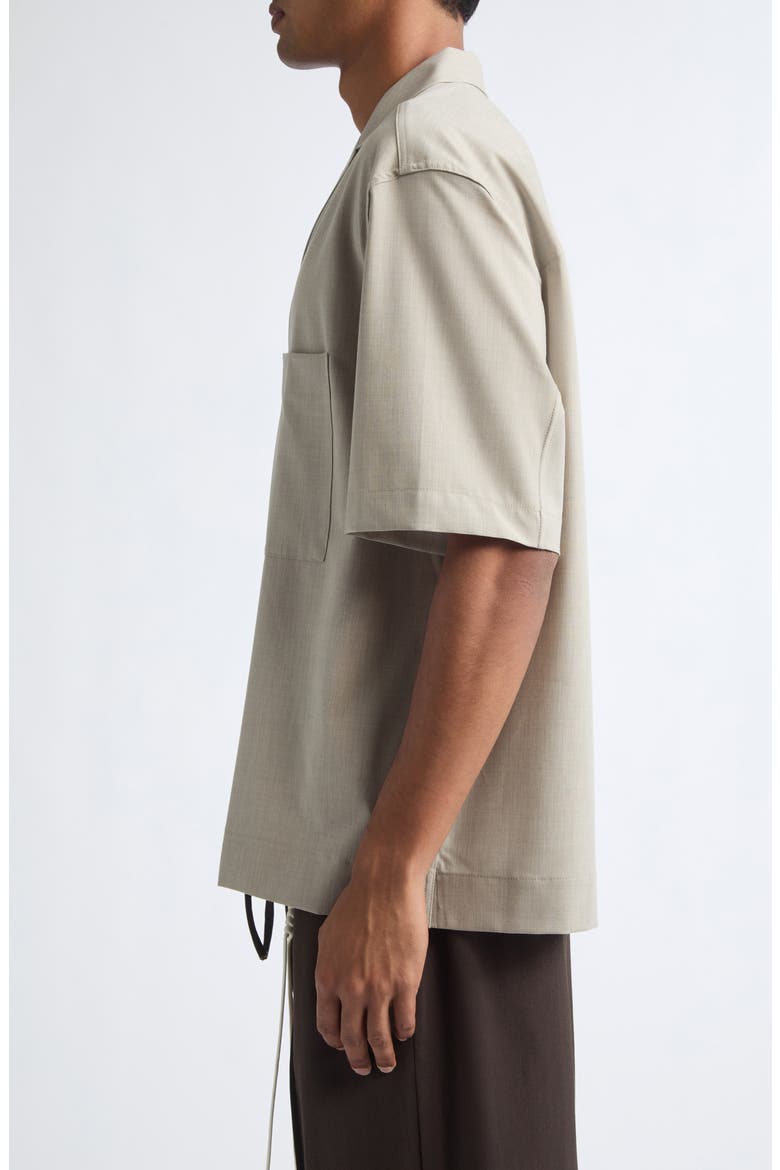 Boxy Camp Shirt, Alternate, color, CHALK