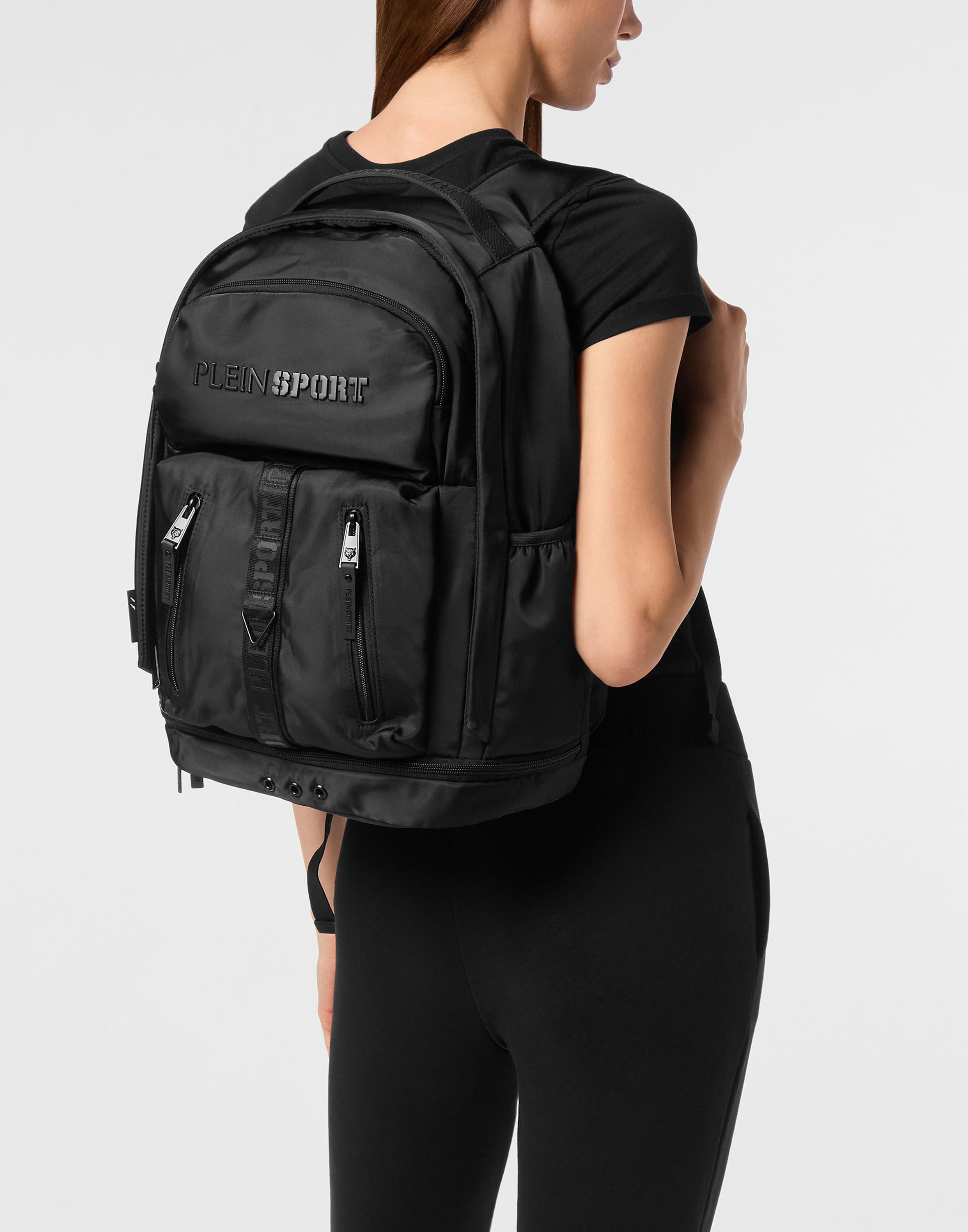 PLEIN SPORT Technical Backpack Ps Unisex, Alternate, color, Black