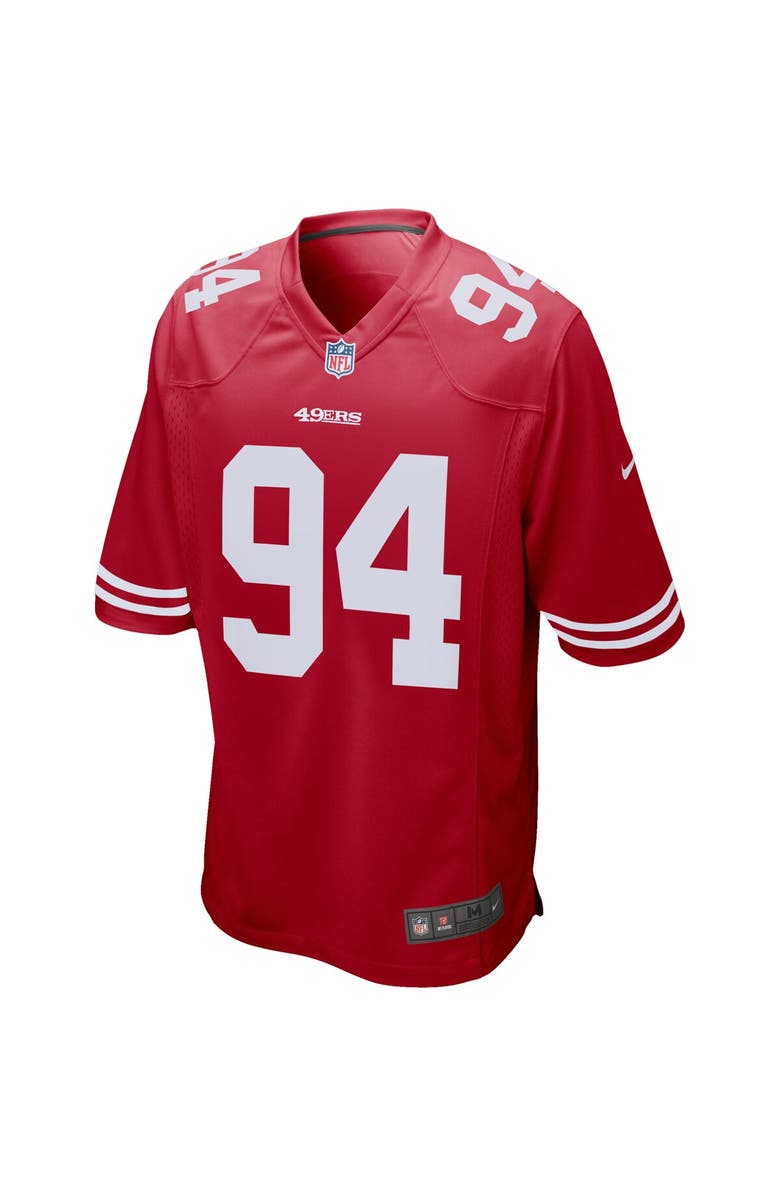 Nike Men's Nike Solomon Thomas Scarlet San Francisco 49ers Player Game Jersey, Alternate, color,