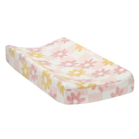Daisy Dreams Checkered Soft Luxury Changing Pad Cover