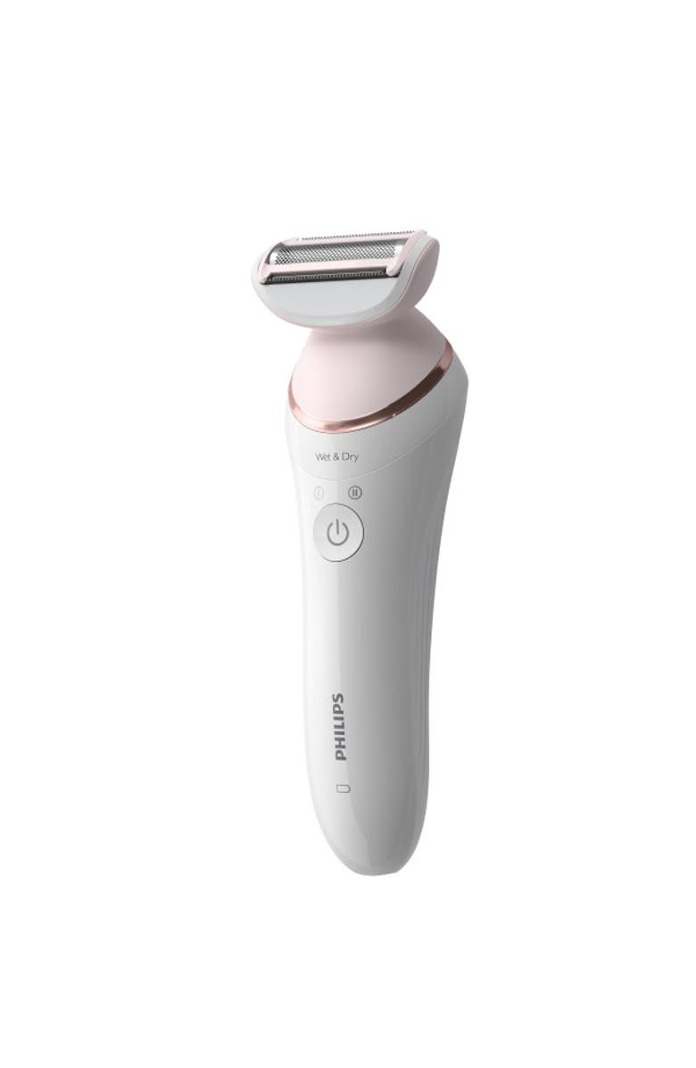 Philips Norelco Epilator Series 8000, Rechargeable Wet & Dry Epilator with Ceramic Tweezers and Accessories, Alternate, color, White