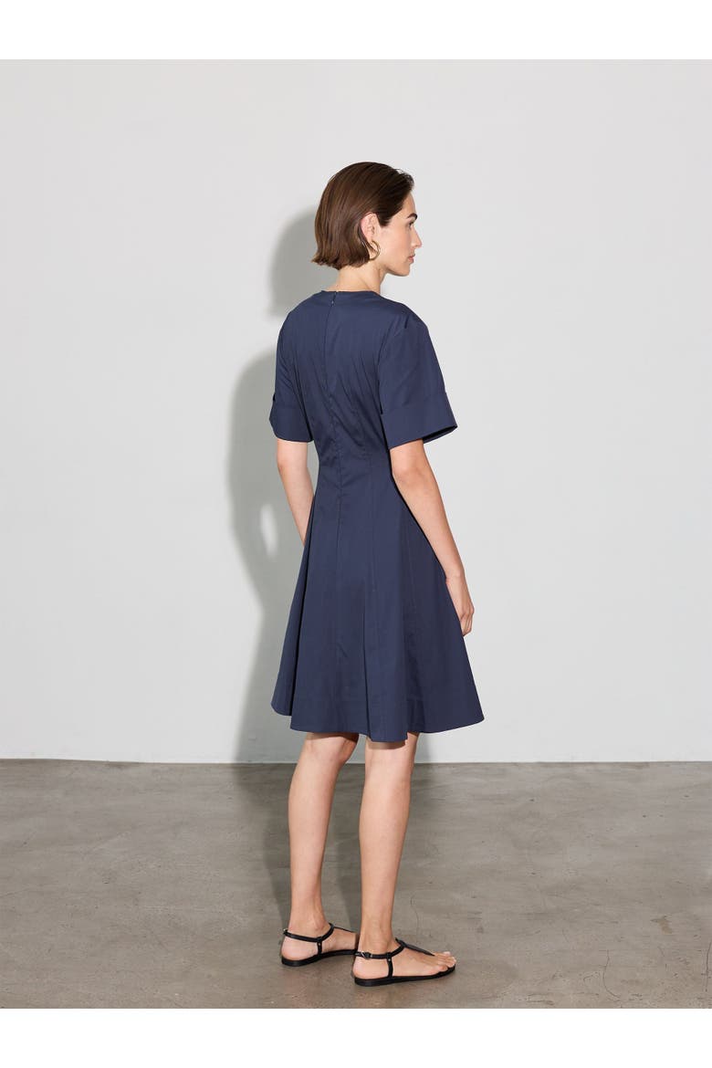 Sora Flared dress, Alternate, color, Navy Blue