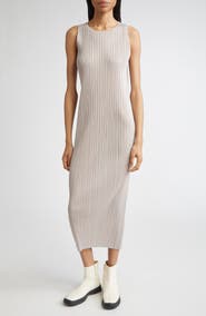 Pleats Please Issey Miyake New Colorful Basics 4 Pleated Sleeveless Dress