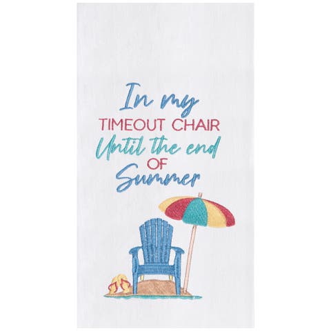Timeout Chair 100% Cotton Flour Sack Dishtowel