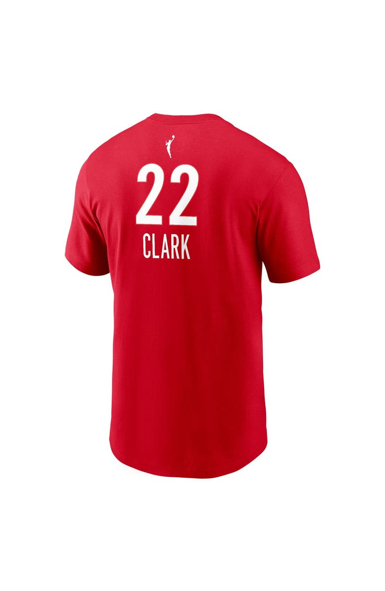 Nike Unisex Nike Caitlin Clark Red Indiana Fever 2024 WNBA Draft Rebel Edition Player Name & Number T-Shirt, Alternate, color, Red