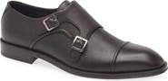 BOSS Derrek Cap Toe Two Buckle Monk Shoe