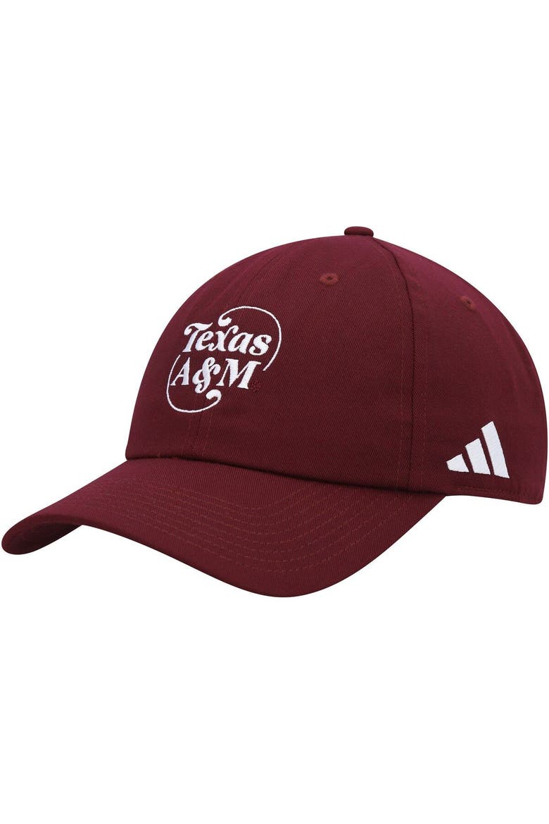 Men's adidas Maroon Texas A&M Aggies Slouch Adjustable Hat, Main, color, Maroon
