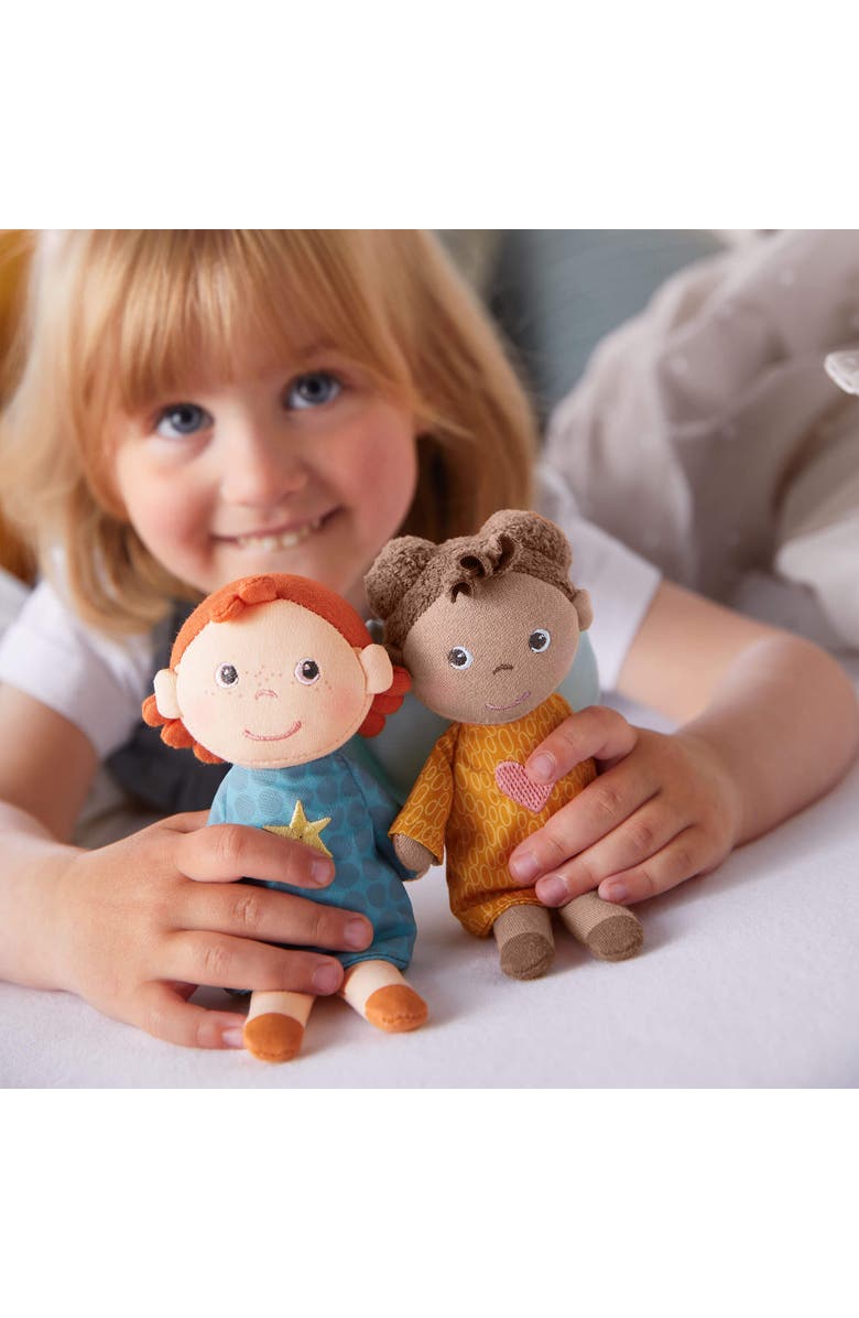 HABA Guardian Angel Mini Doll Nora - Soft Plush Baby Doll Toy for Toddlers 1-3, Ideal Gift for 2 Year Old Girls & Up, Alternate, color, Multi