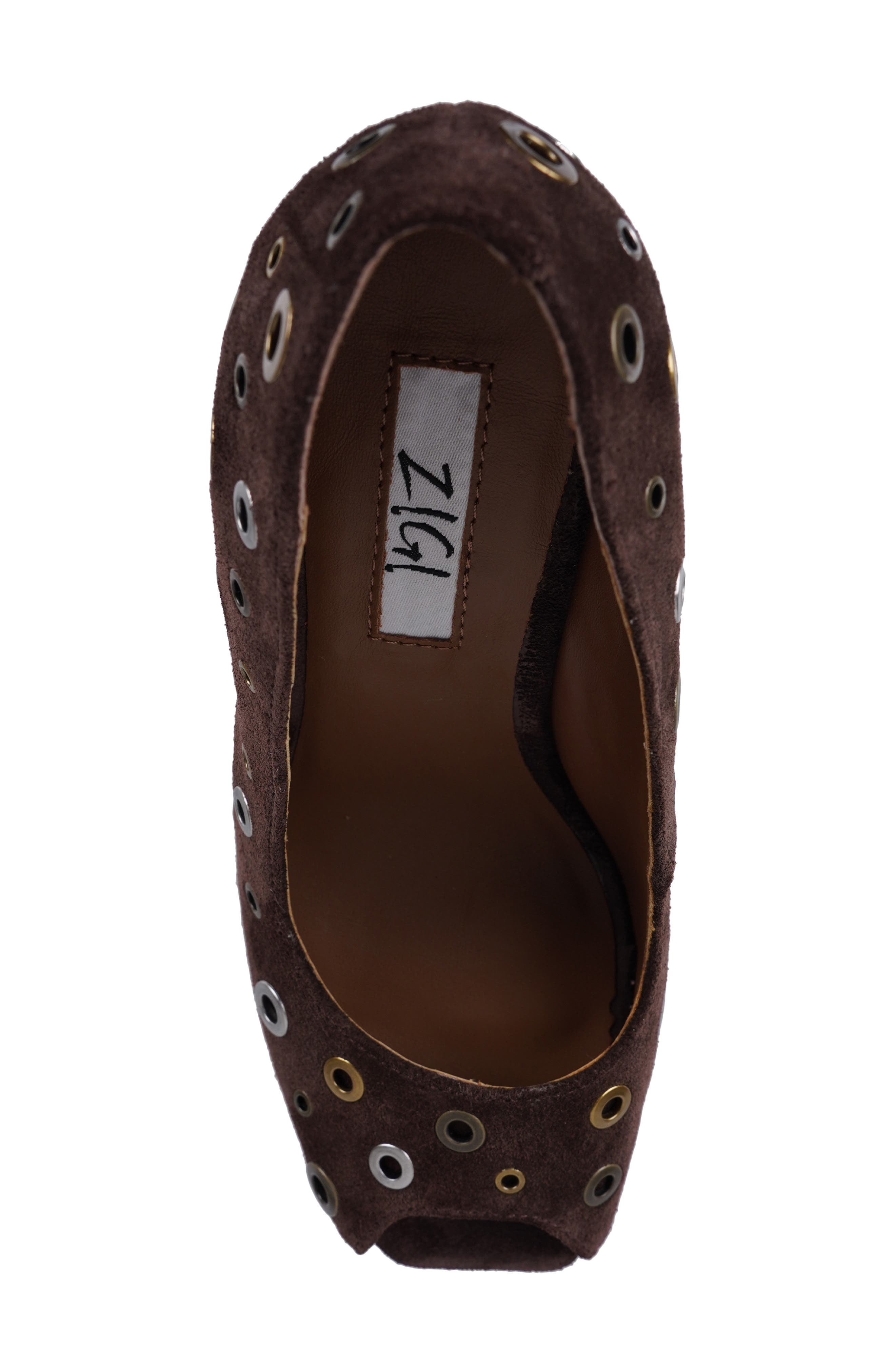 ZIGI Dolli Platform Wedge Pump, Alternate, color, Dark Brown