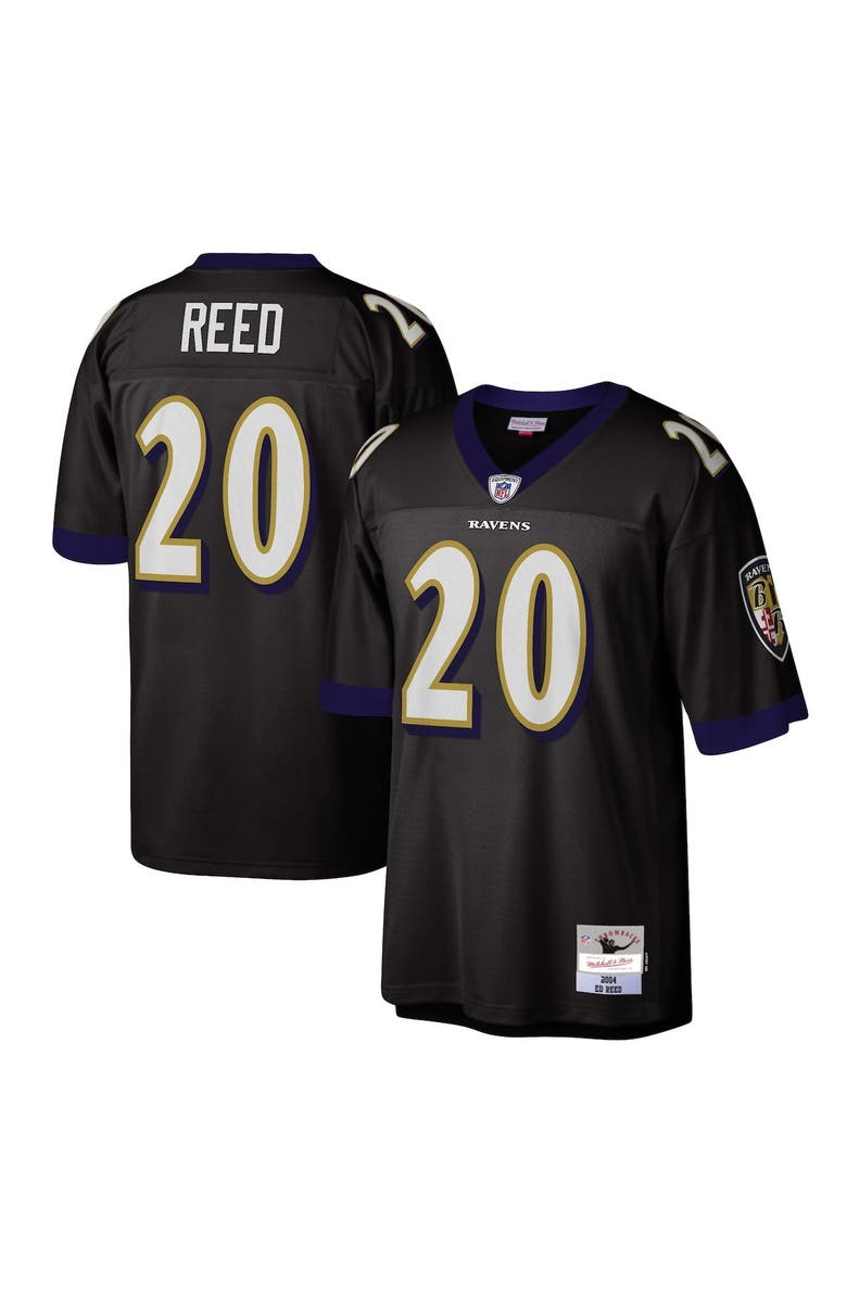 Mitchell & Ness Men's Mitchell & Ness Ed Reed Black Baltimore Ravens Legacy Replica Jersey, Main, color,