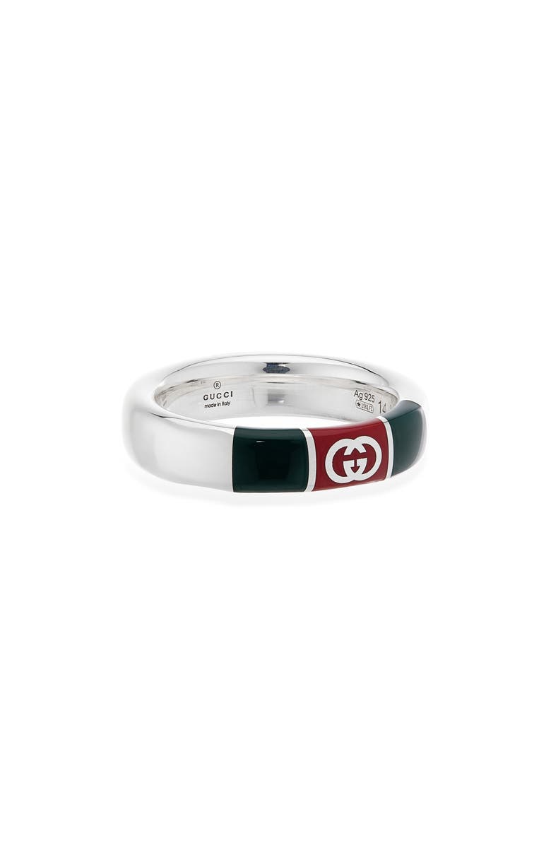 Gucci Silver Web Ring, Main, color, Silver
