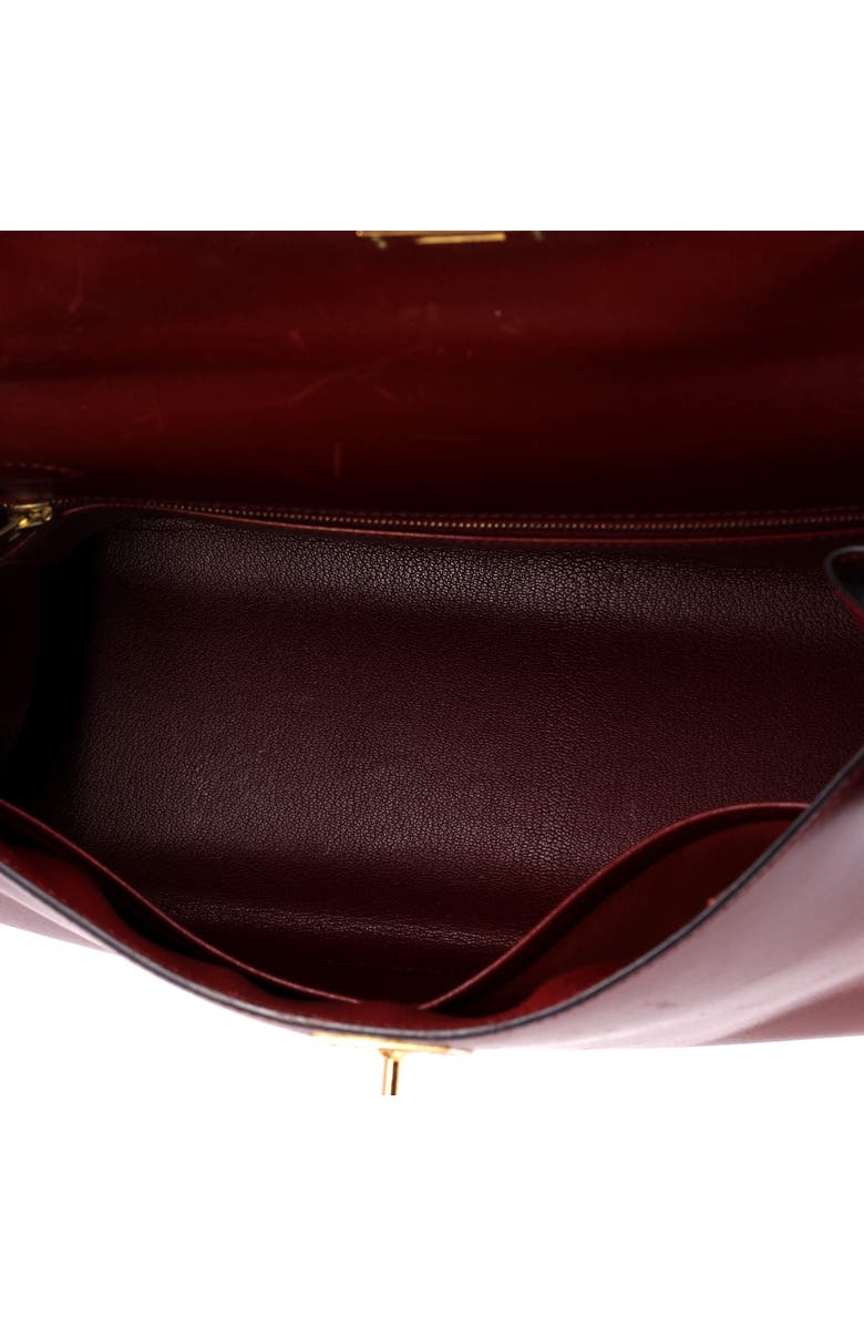 Pre-Owned Hermes Kelly Handbag Red Box Calf with Gold Hardware 32, Alternate, color, Rouge H