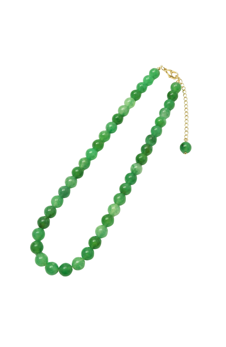 seree Lime Green jade beaded necklace, Alternate, color, Green