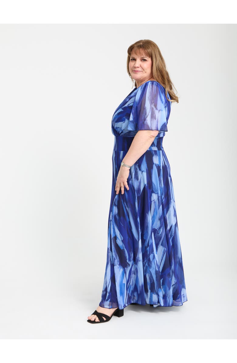 Scarlett & Jo Curvy Petite Isabelle Maxi Dress, Alternate, color, Spring Blue