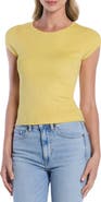 Laundry by Shelli Segal Metallic Cap Sleeve Sweater