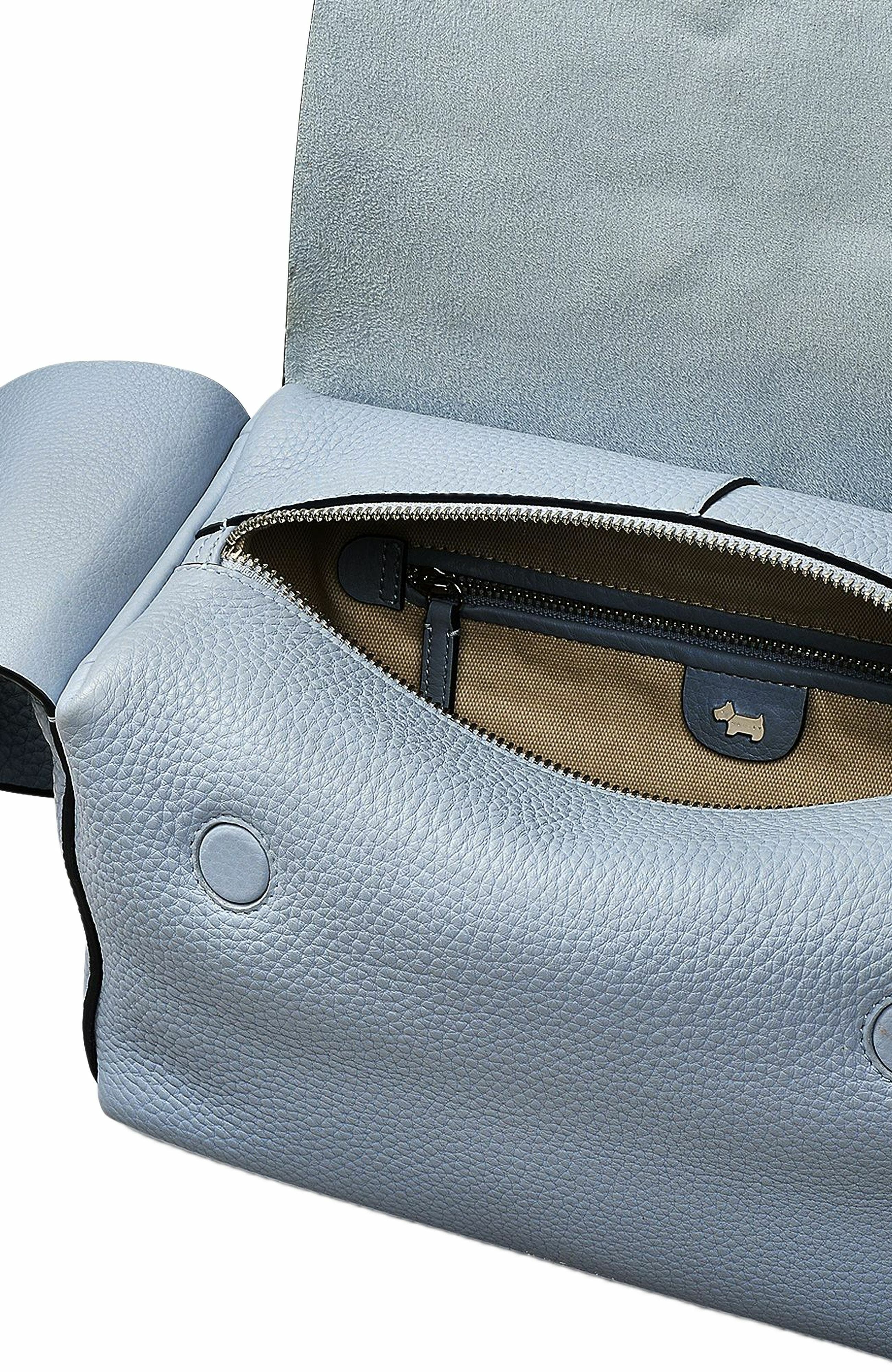 Radley De Beauvoir Medium Ziptop Shoulder Bag, Alternate, color, Smoke Blue