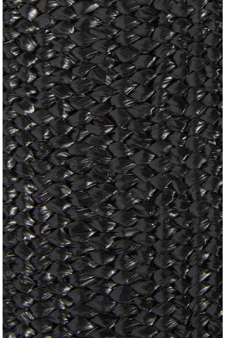 Circle Buckle Stretch Woven Belt, Alternate, color, BLACK