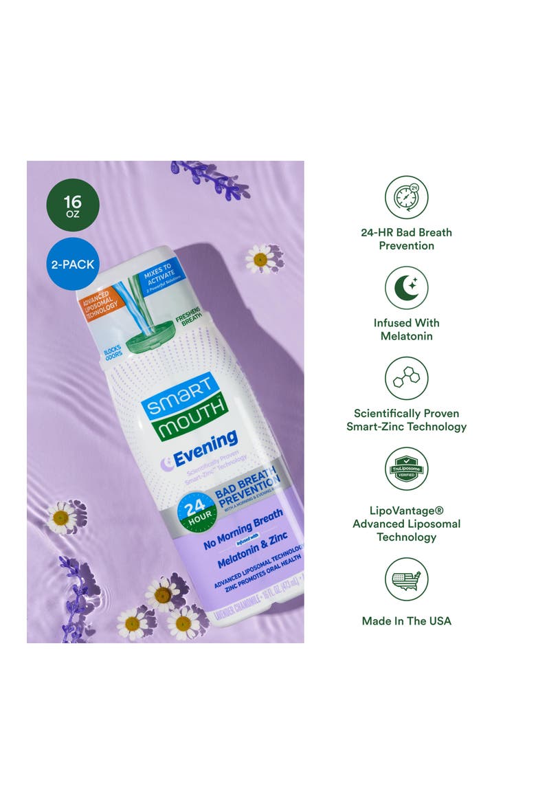 Advanced Liposomal Evening Mouthwash Lavender Chamomile 16 fl oz, 2-Pack, Alternate, color, Lavendar Chamomile