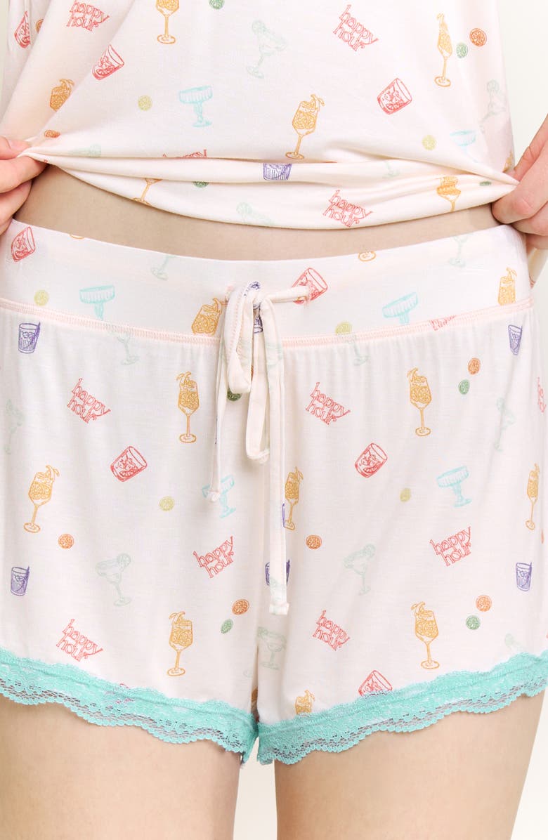 Honeydew Intimates All American Shortie Pajamas, Alternate, color, Happyhour