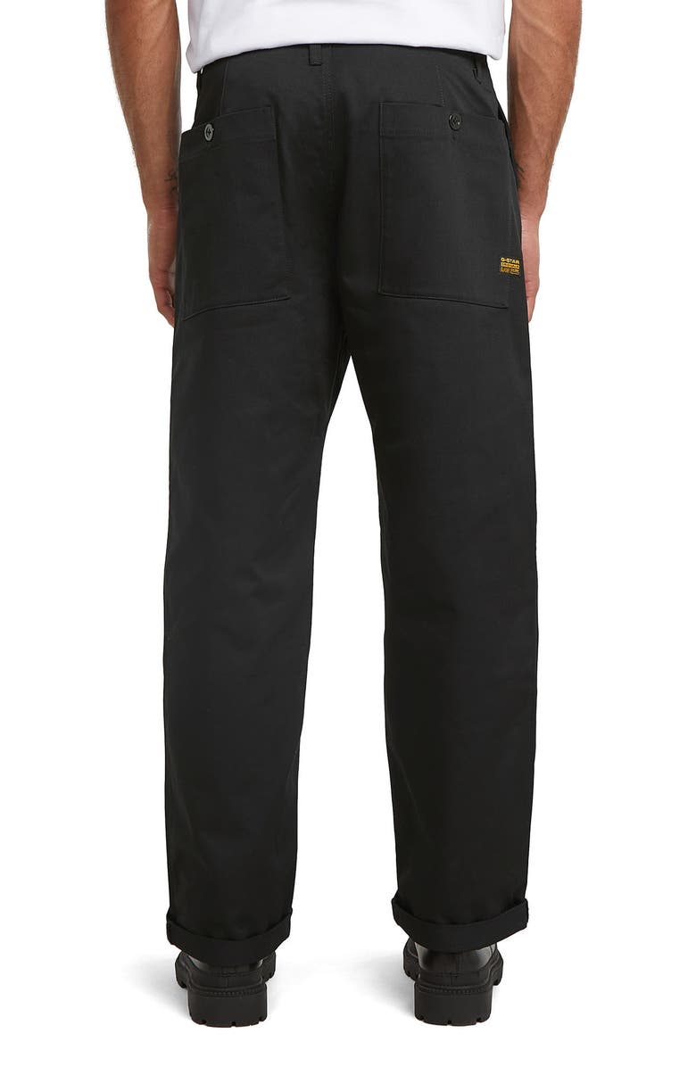 G-STAR Pleat Front Chinos, Alternate, color, Dk Black
