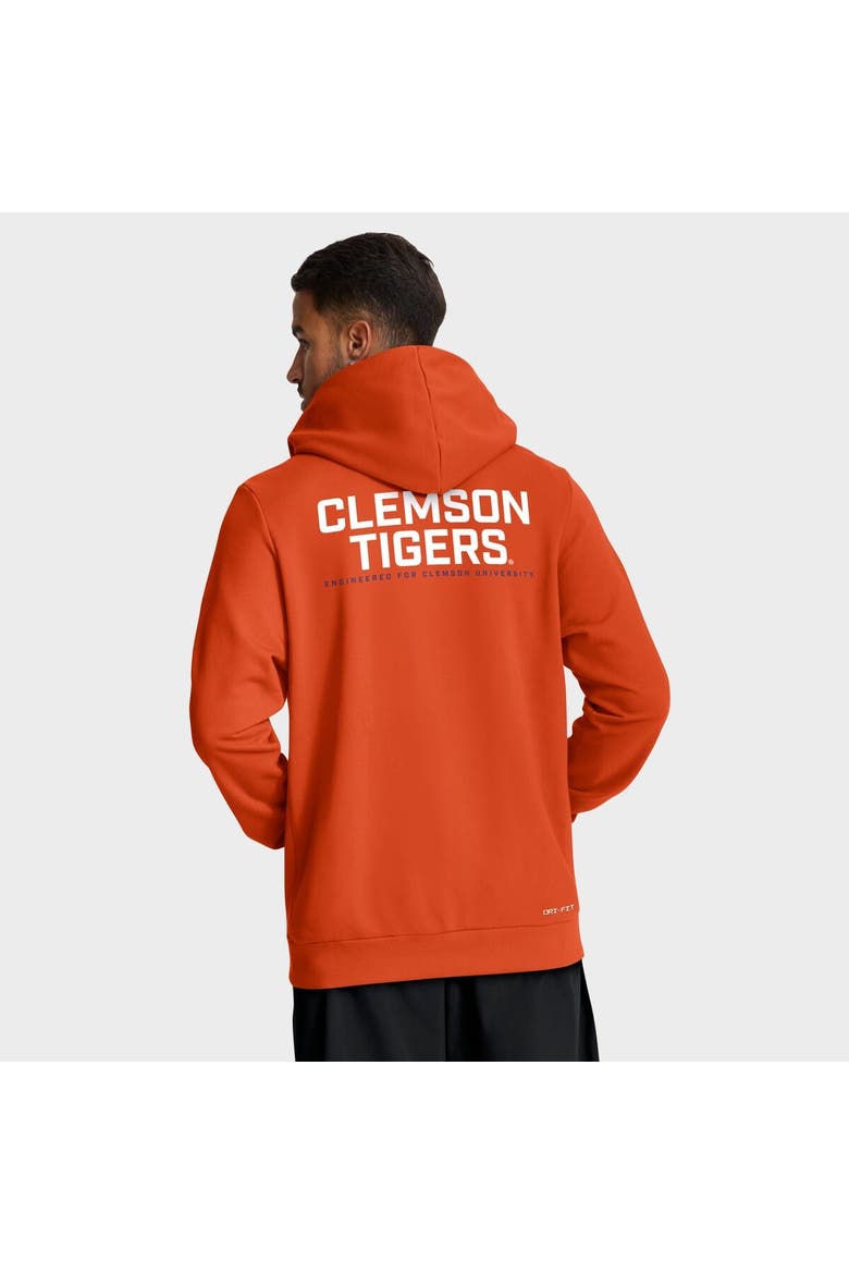 Men's Nike Orange Clemson Tigers 2025 Sideline Standard Issue Dri-FIT Full-Zip Hoodie, Alternate, color, Orange